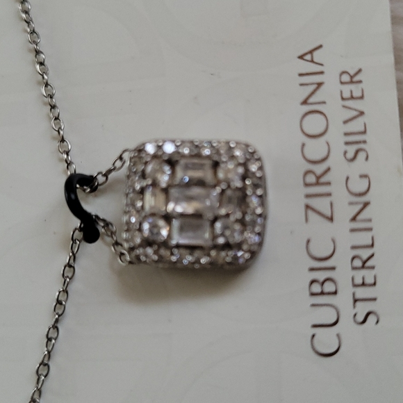 Cubic Zirconia - Sterling Silver necklace - Picture 3 of 3